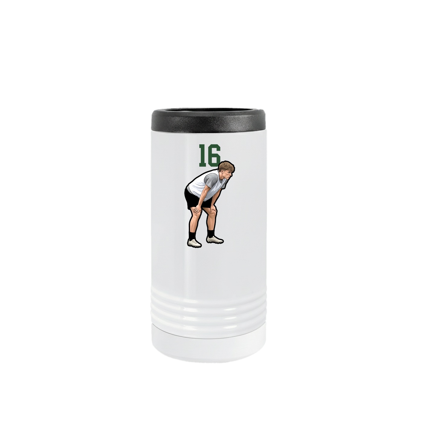 Slim Beverage Holder — Number Top in White