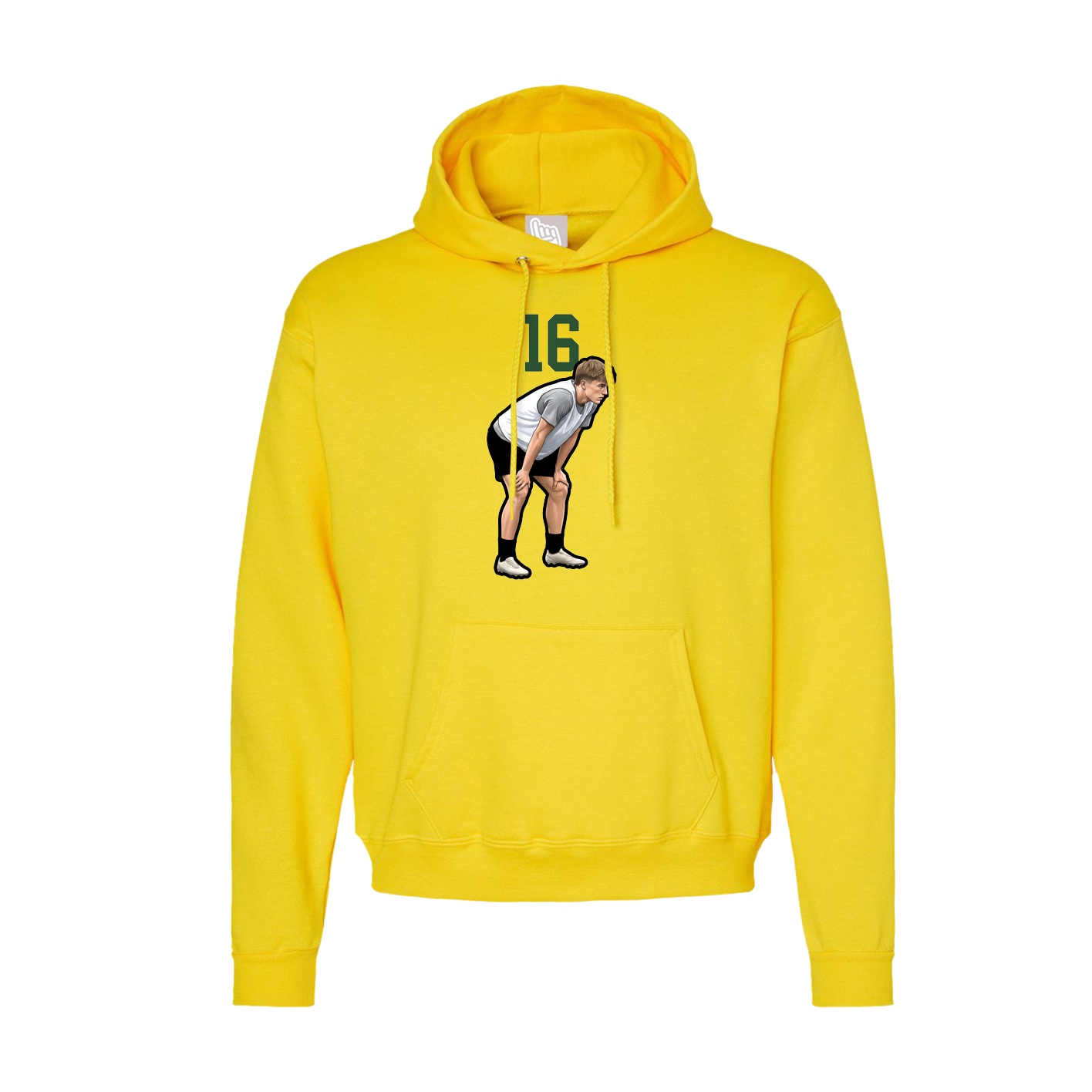 Hoodie — Number Top in Yellow