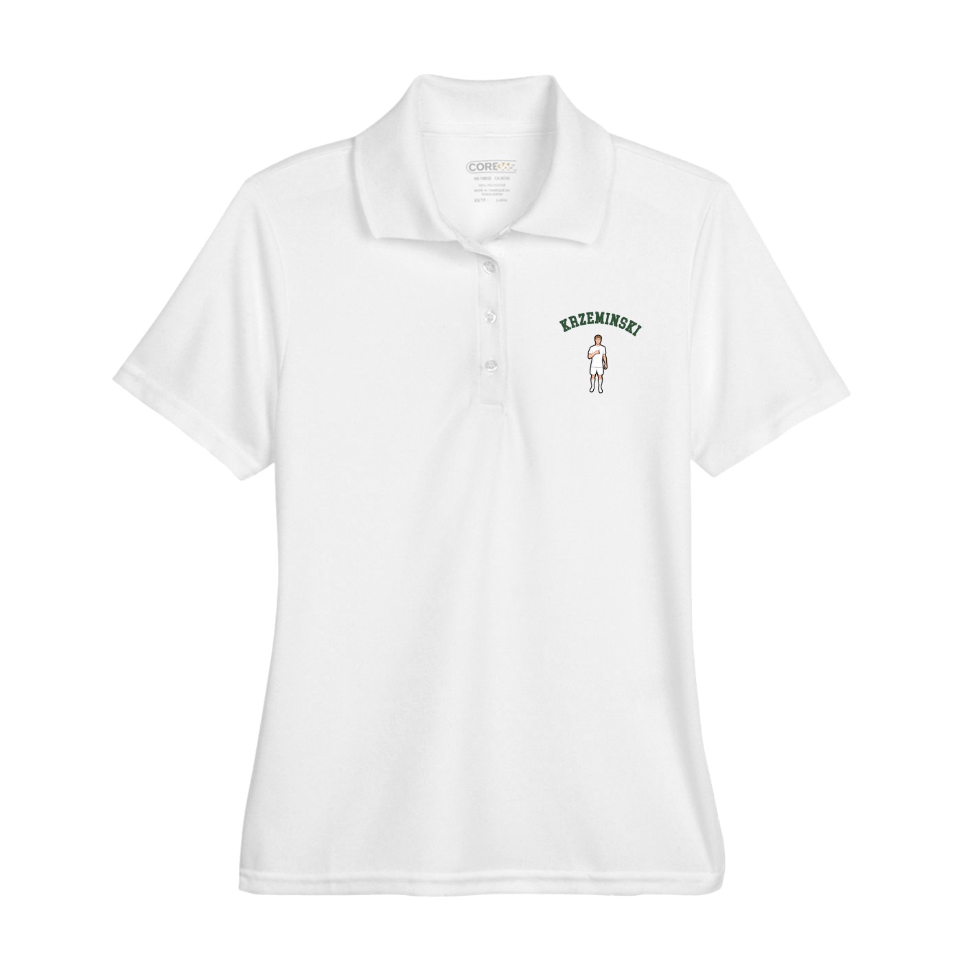 Womens Performance Polo — Shirsey Arch in White