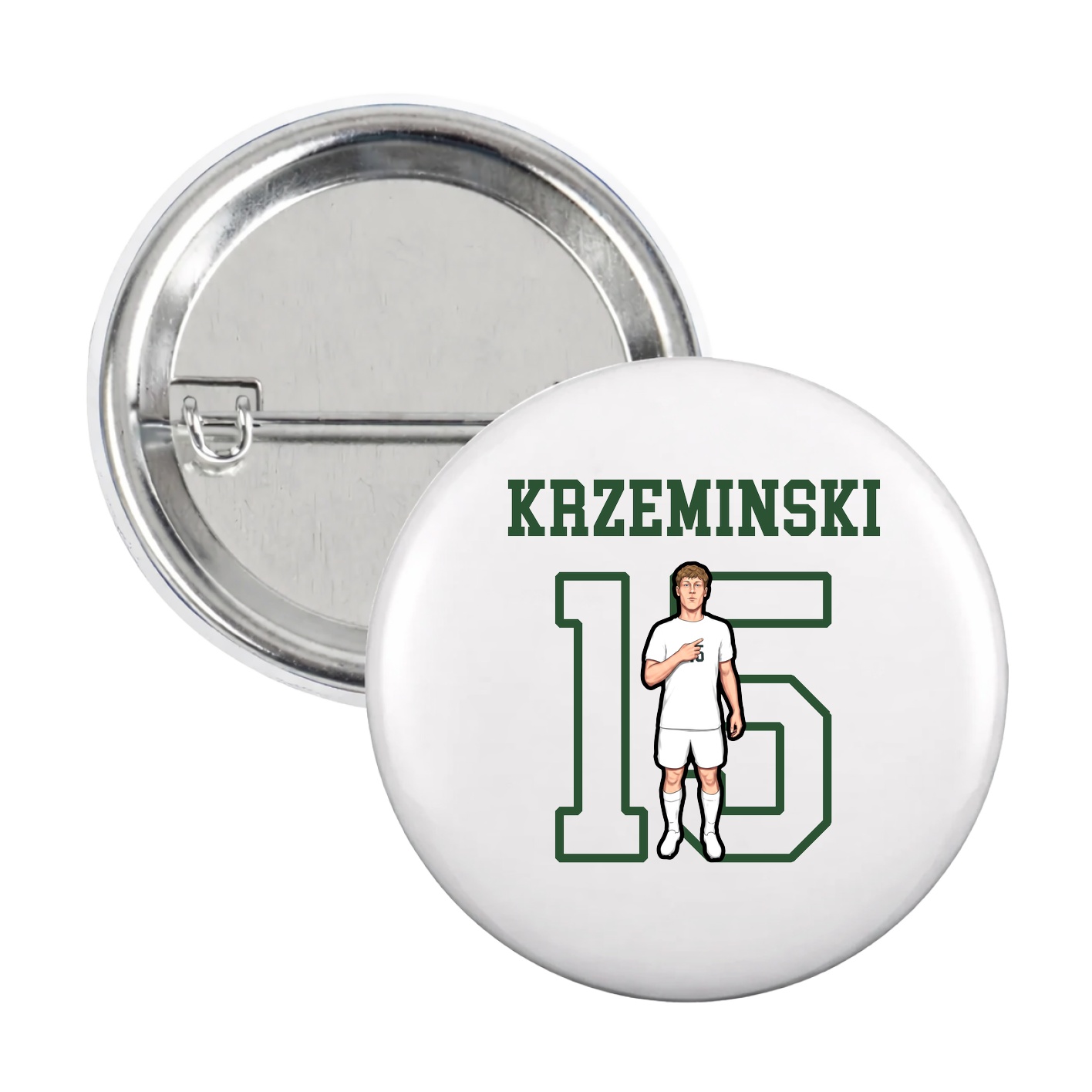 Game Day Button — Shirsey in White