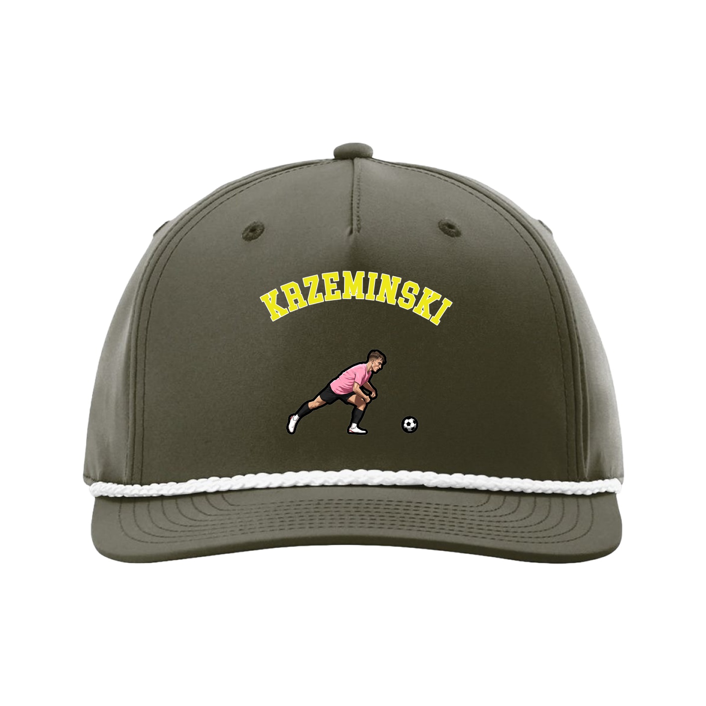 Five-Panel Classic Rope Cap — Shirsey Arch in Green