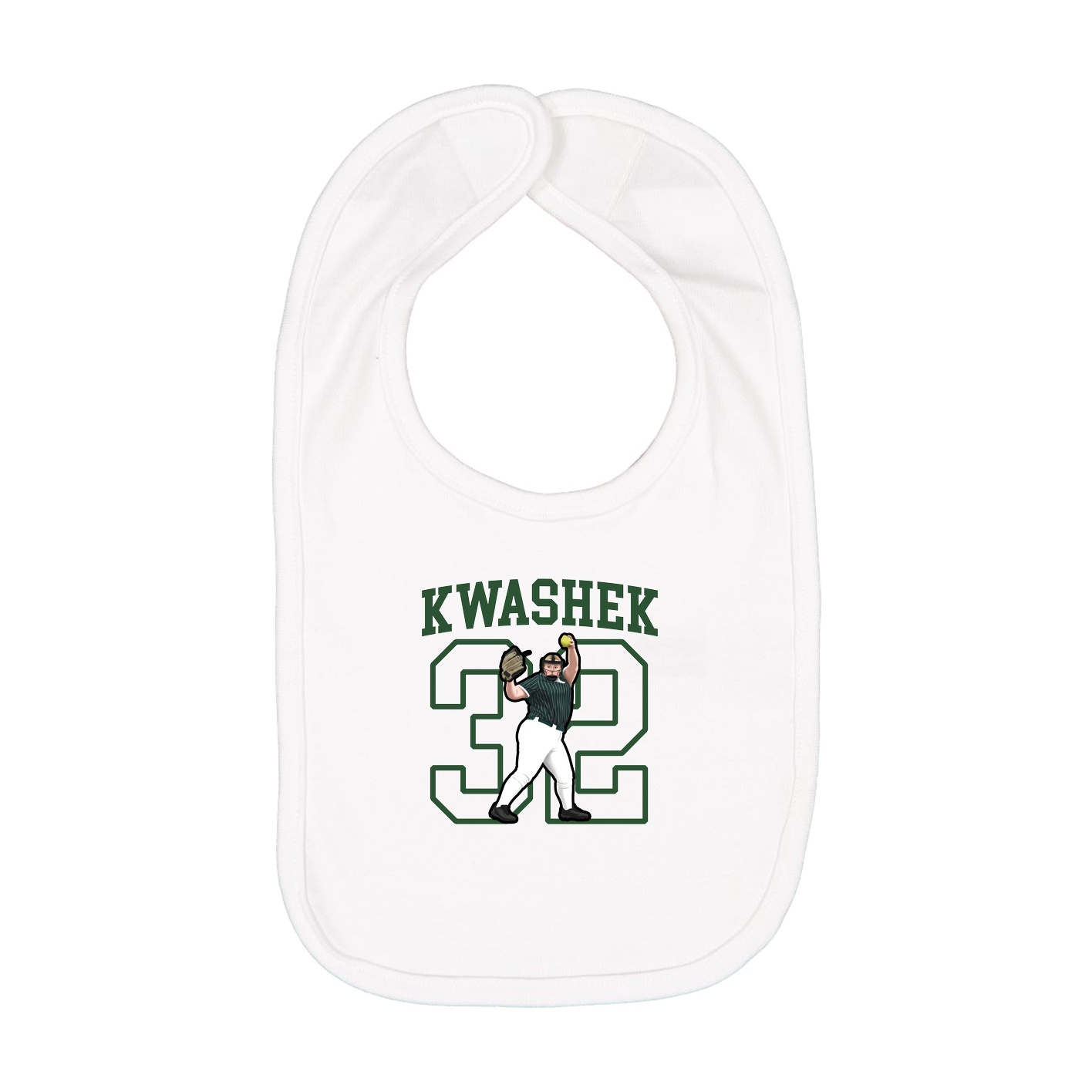 Infant Bib — Shirsey in White