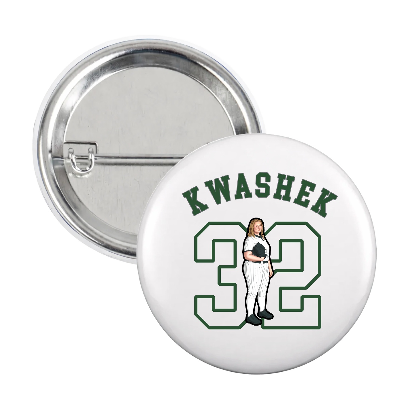 Game Day Button — Shirsey Arch in White