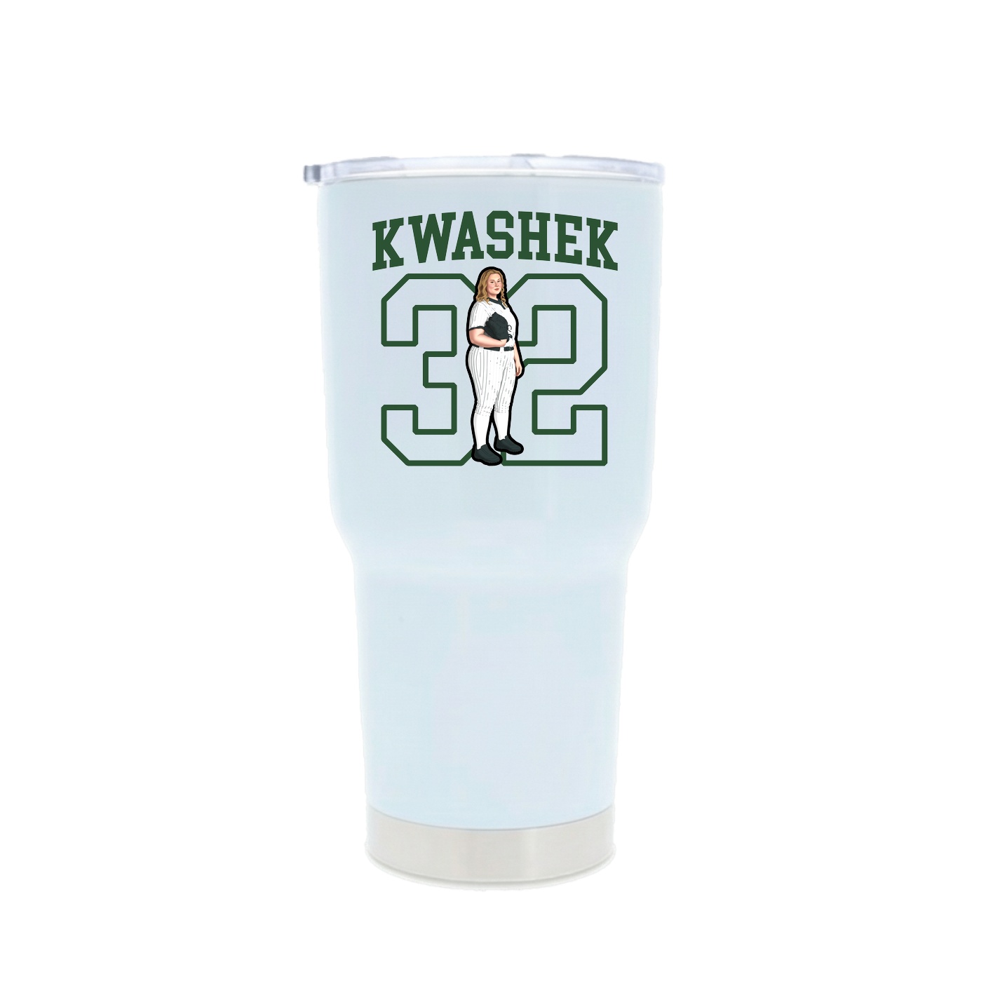 30oz Stainless Steel Tumbler — Shirsey in White