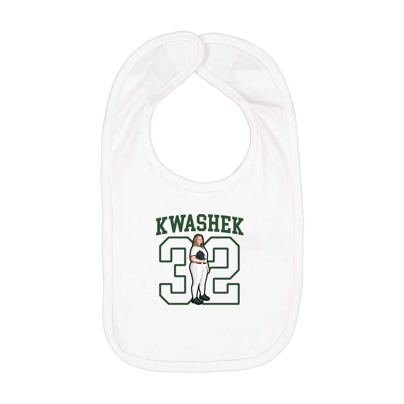 Infant Bib — Shirsey in White