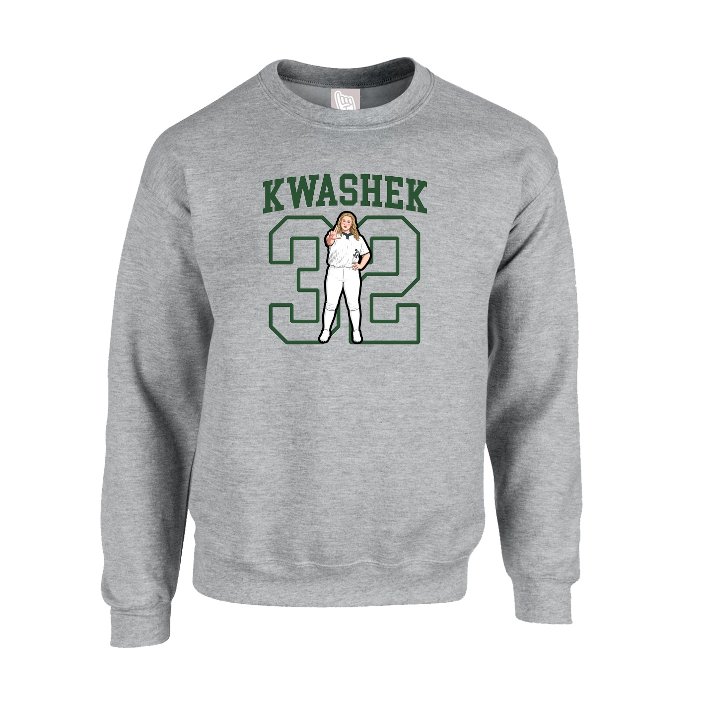 Fleece Crew — Shirsey in Grey