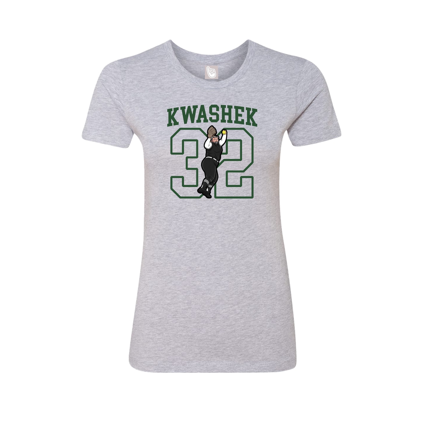 Fitted Women's Tee — Shirsey in Grey