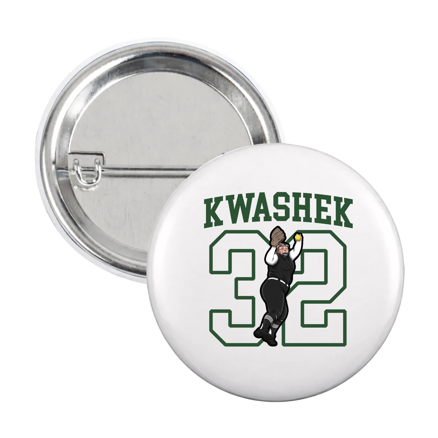 Game Day Button — Shirsey in White