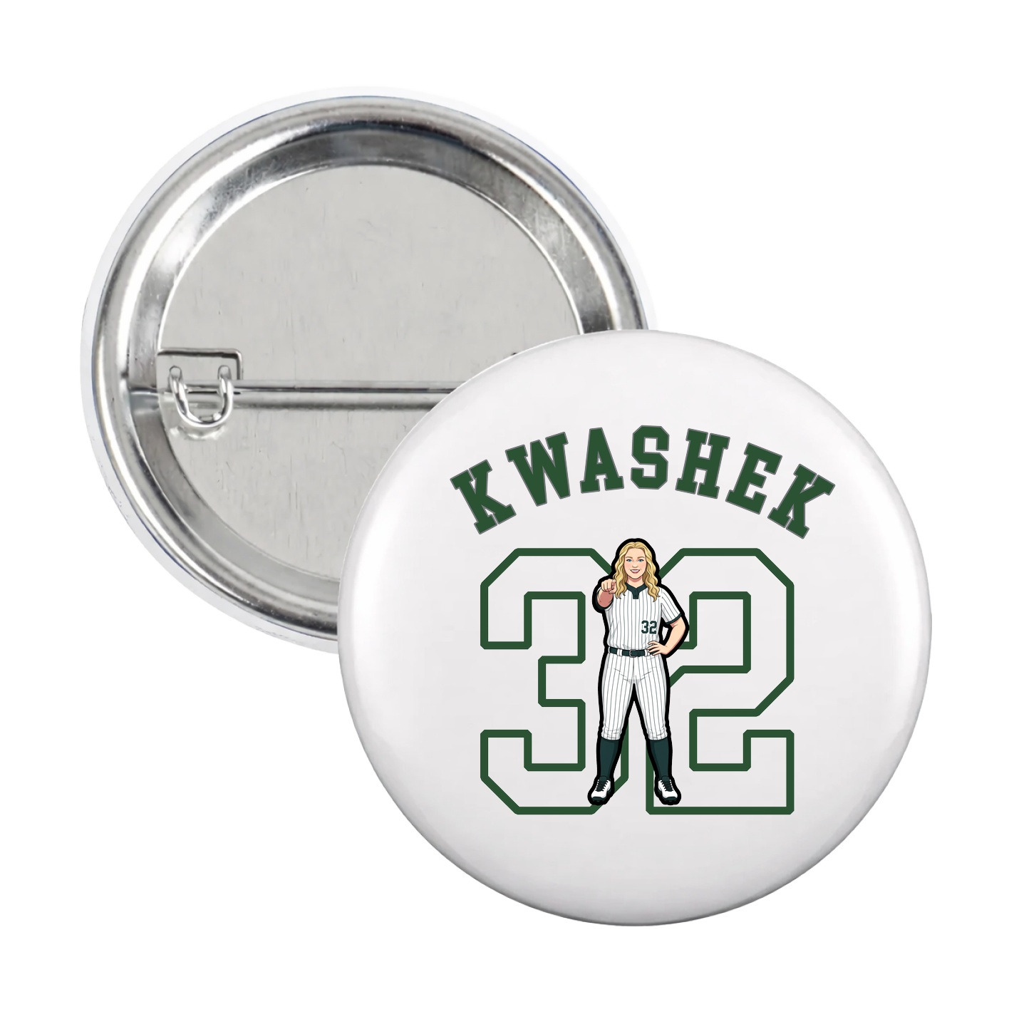 Game Day Button — Shirsey Arch in White