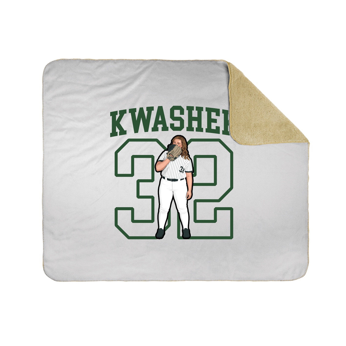 Throw Blanket — Shirsey in White