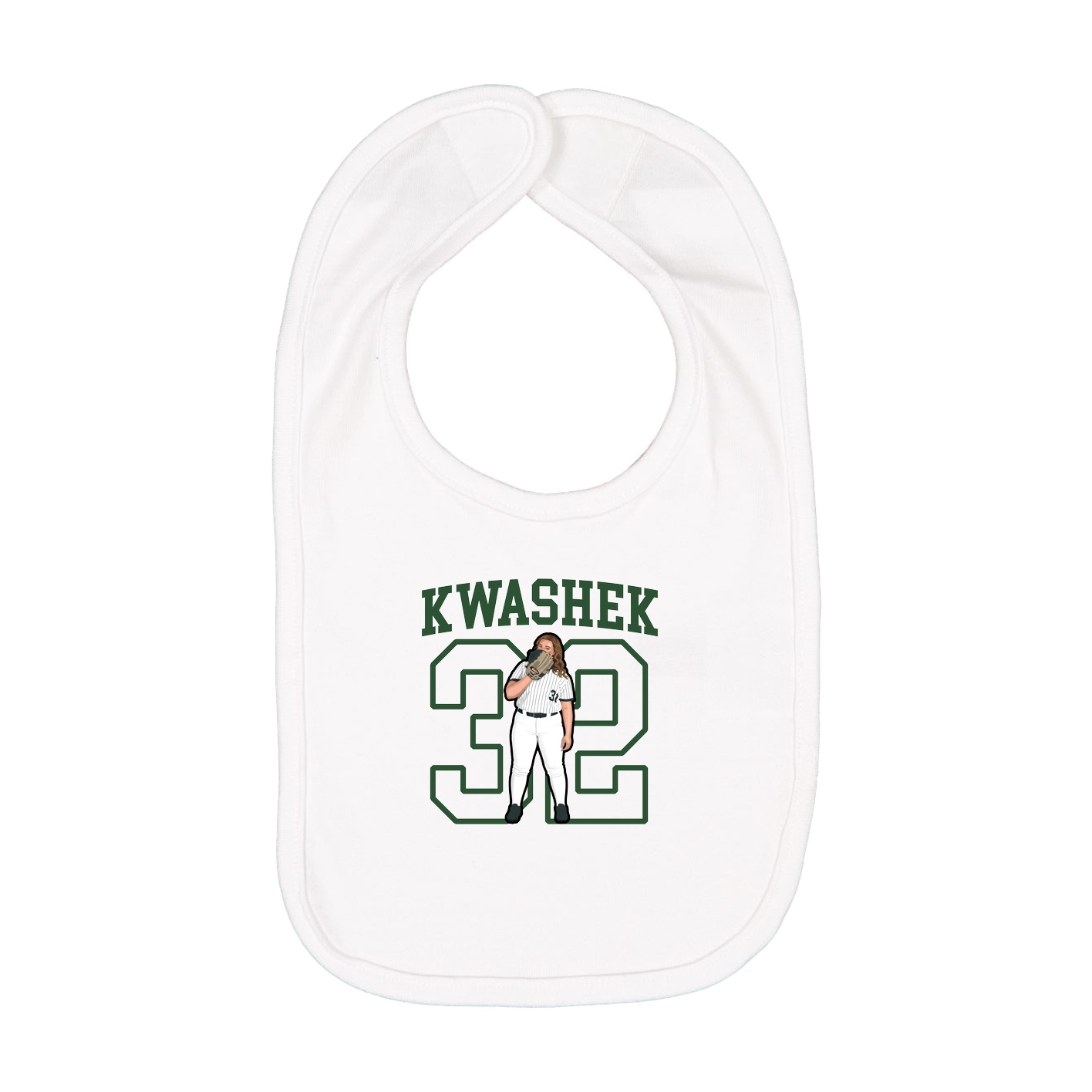 Infant Bib — Shirsey in White