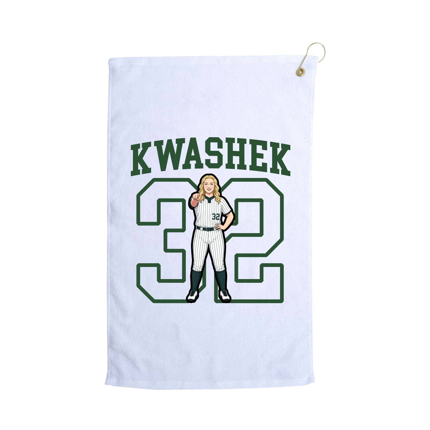 Golf Towel — Shirsey in White