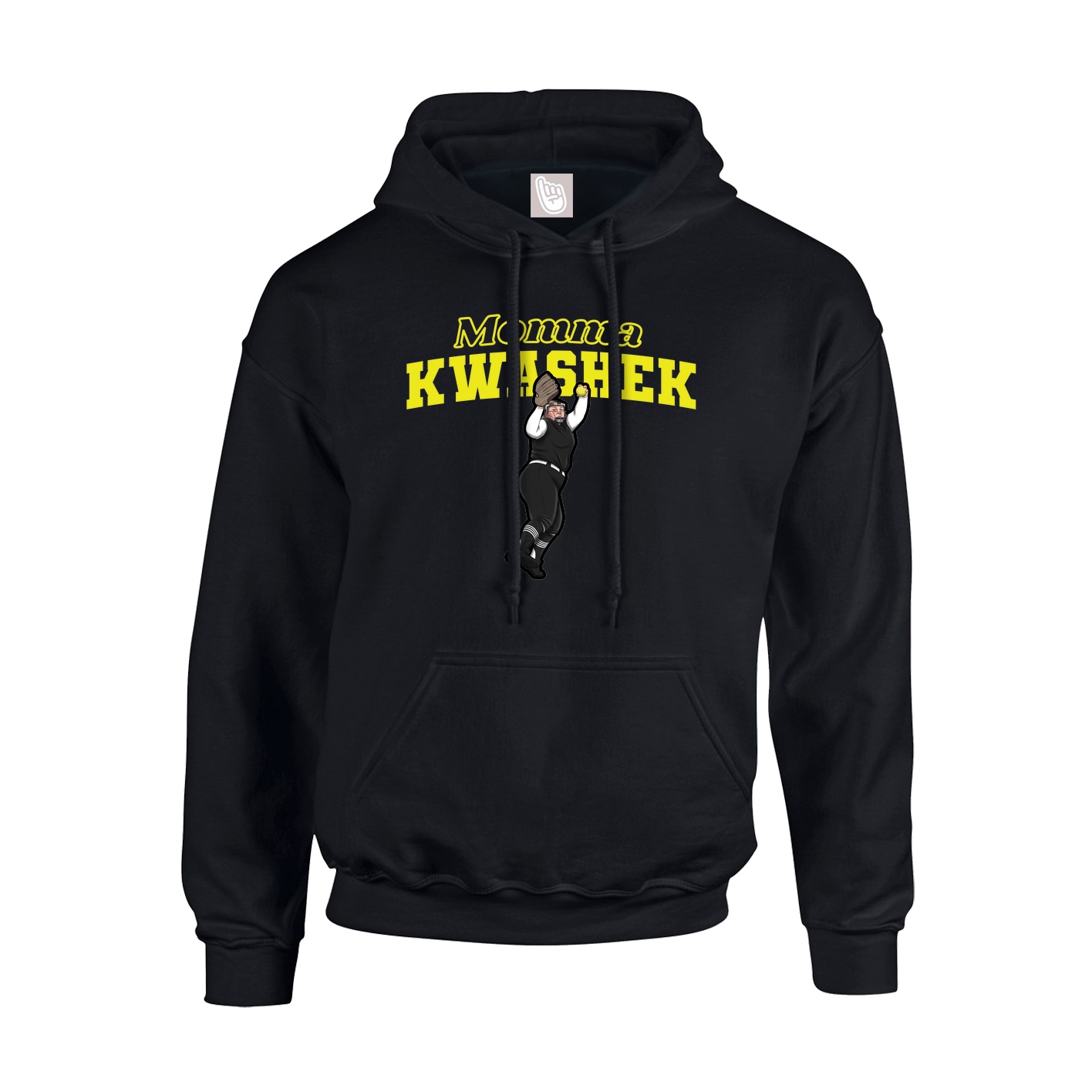 Youth Hoodie — Mothers Day Block in Black