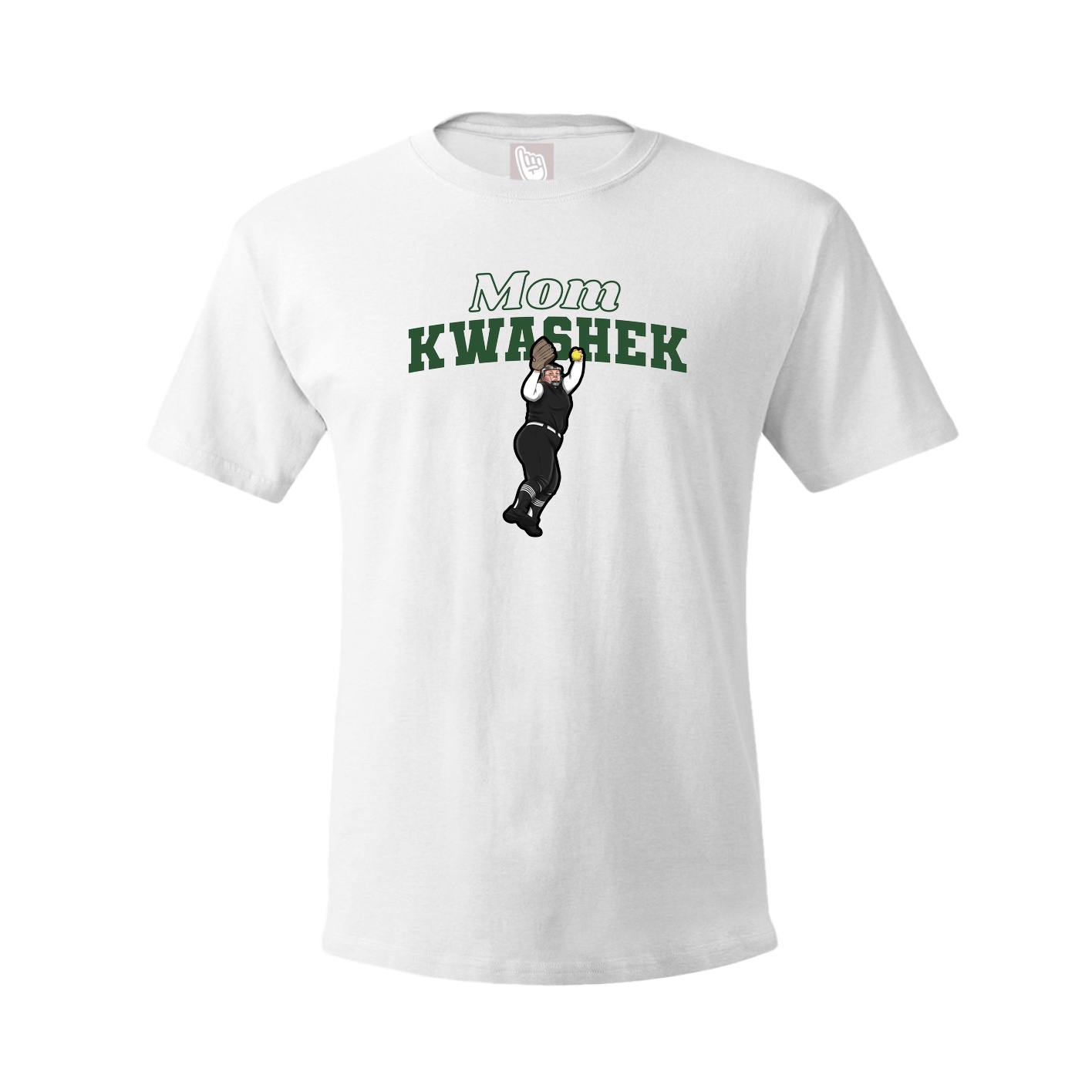 Youth Tee — Mothers Day Block in White