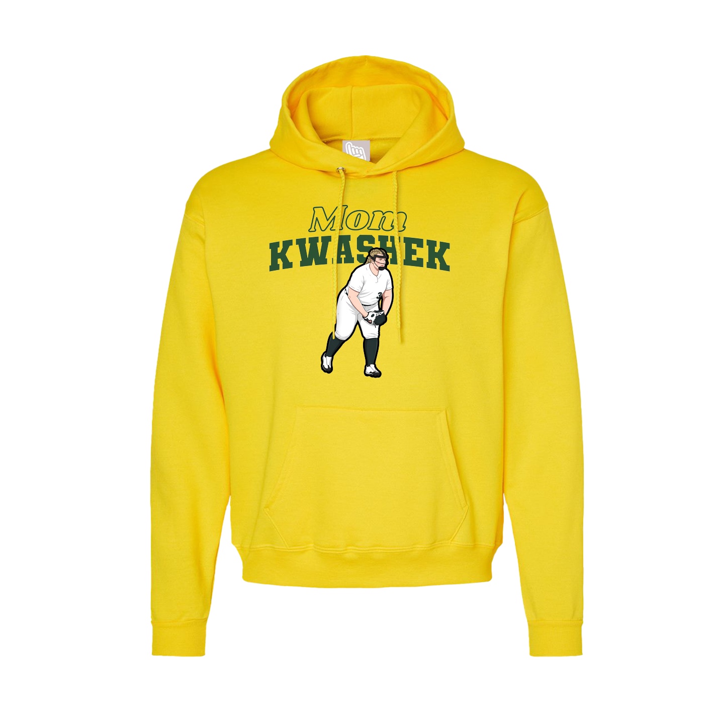 Hoodie — Mothers Day Block in Yellow