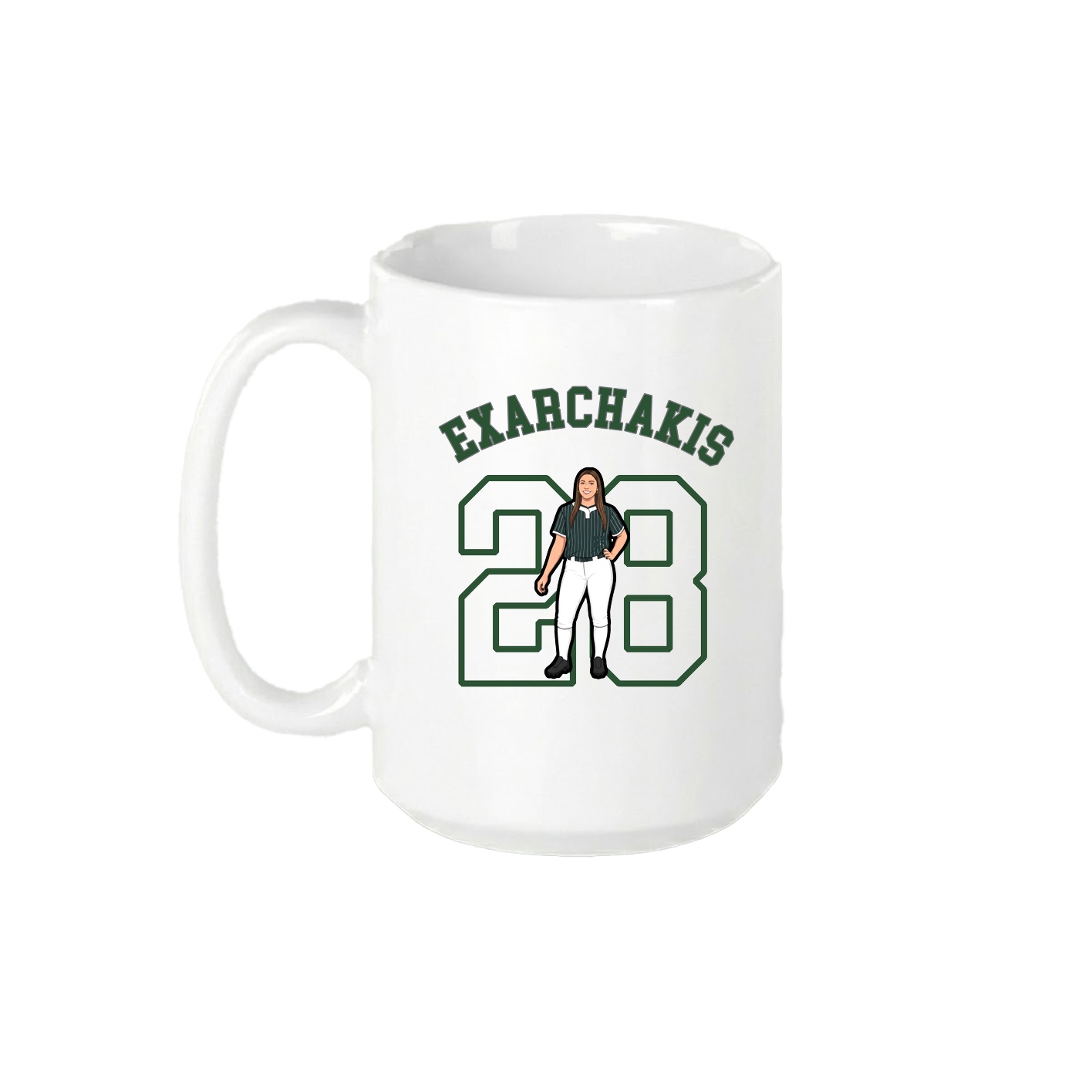 15oz Coffee Mug — Shirsey Arch in White