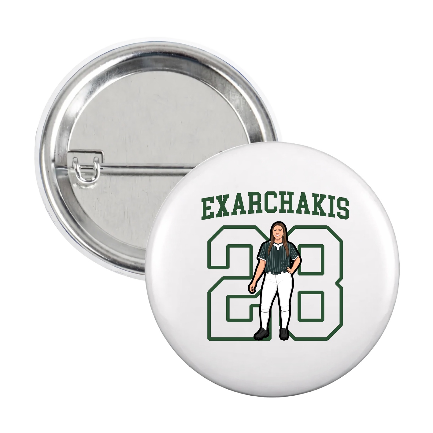 Game Day Button — Shirsey in White