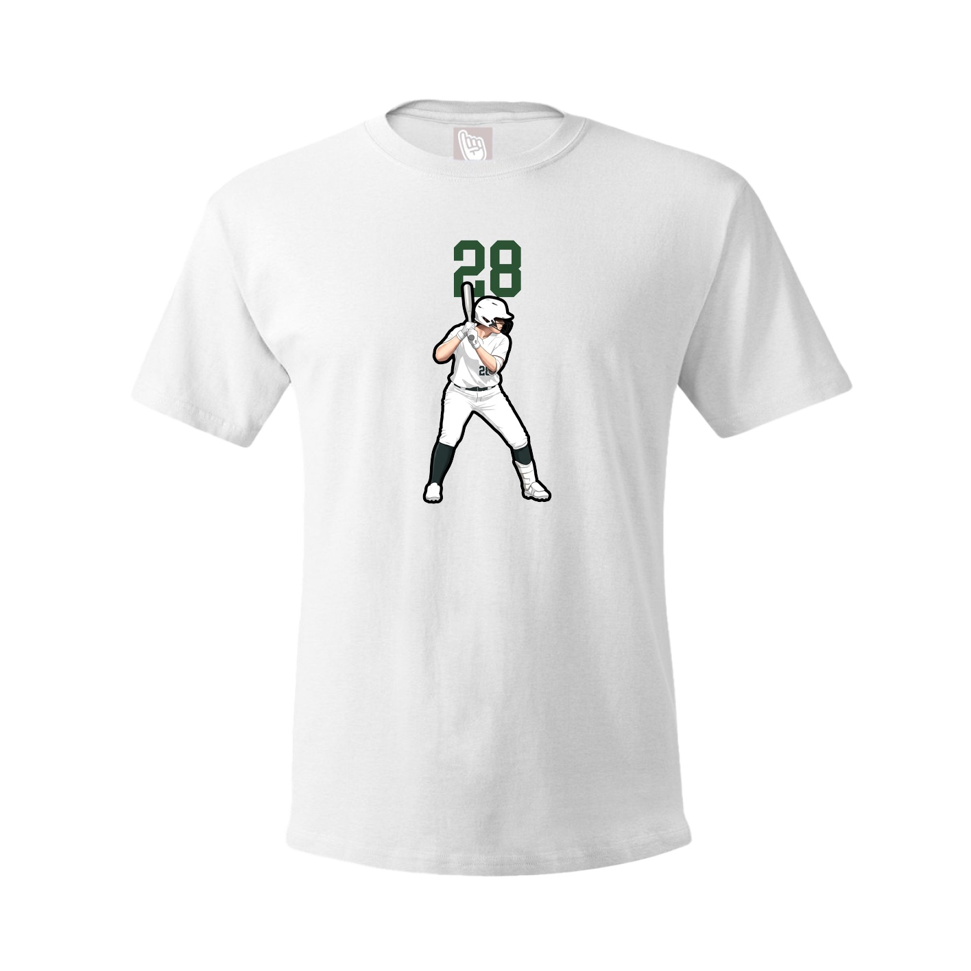 Tee — Number Top in White
