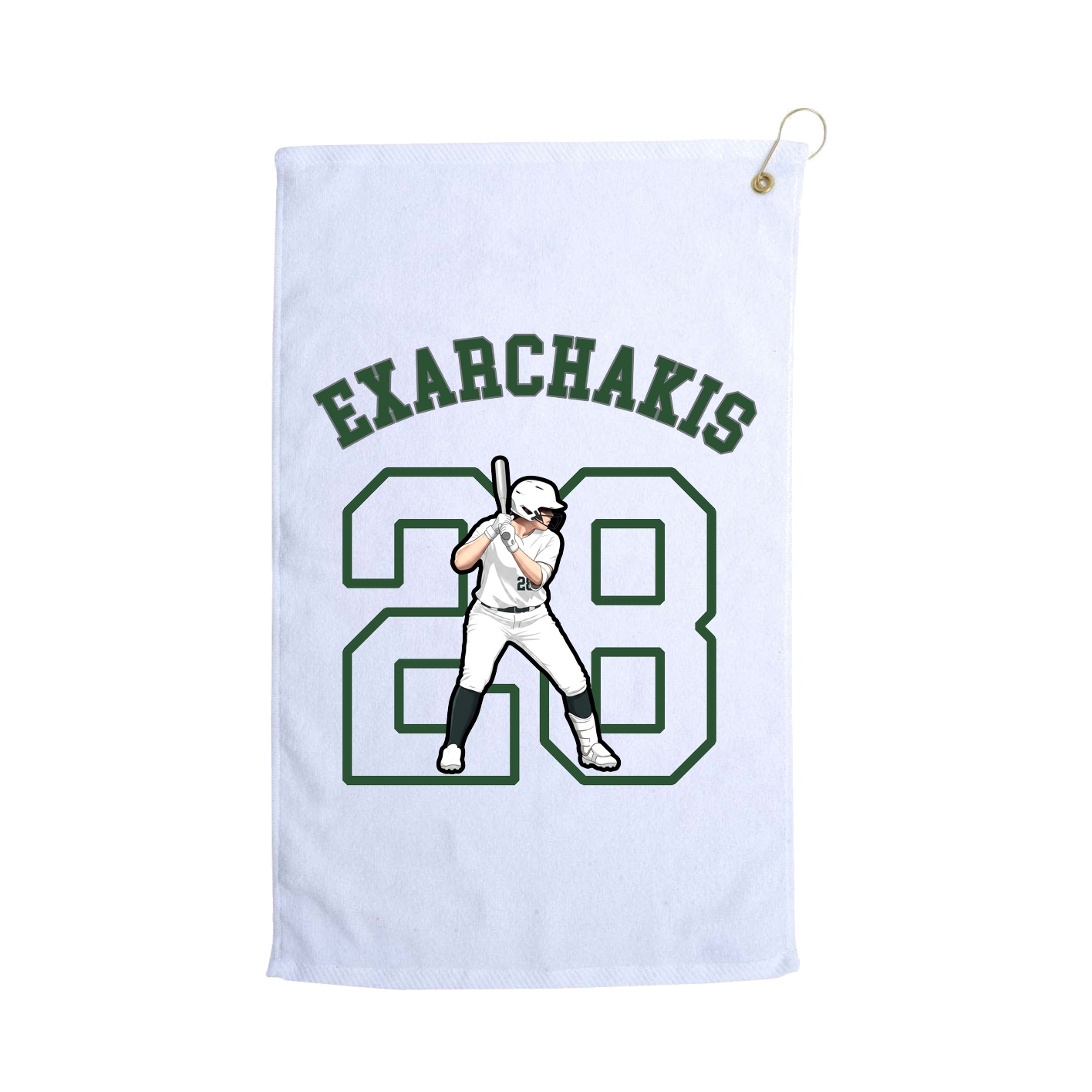 Golf Towel — Shirsey Arch in White