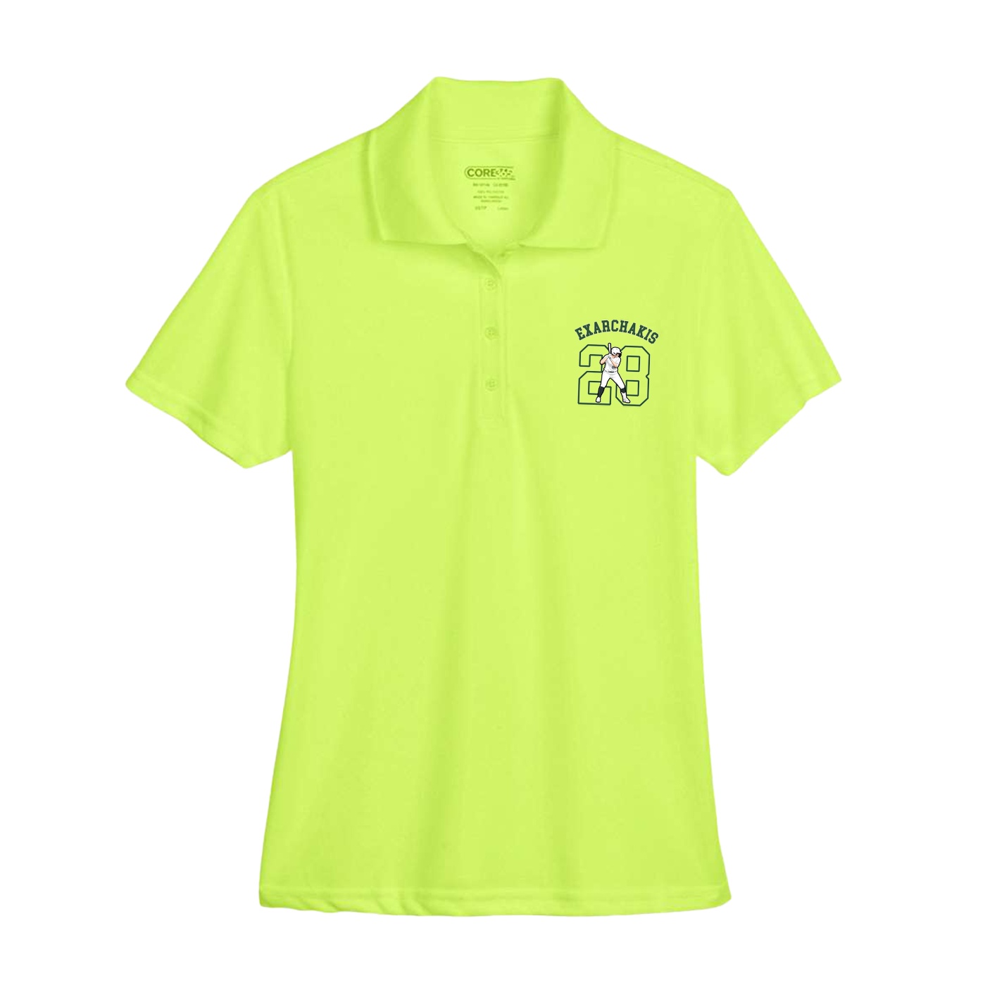 Womens Performance Polo — Shirsey Arch in Yellow