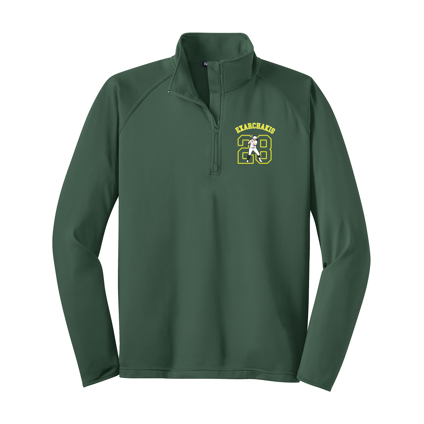 Q-Zip Pullover — Shirsey Arch in Green