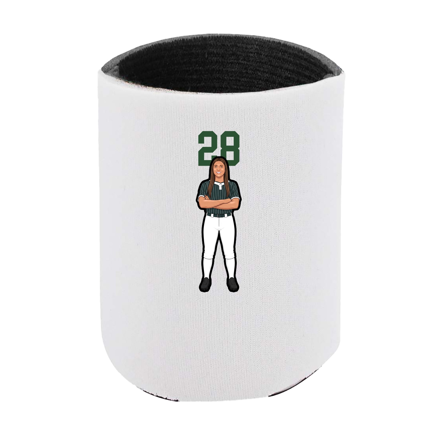 Can Holder — Number Top in White