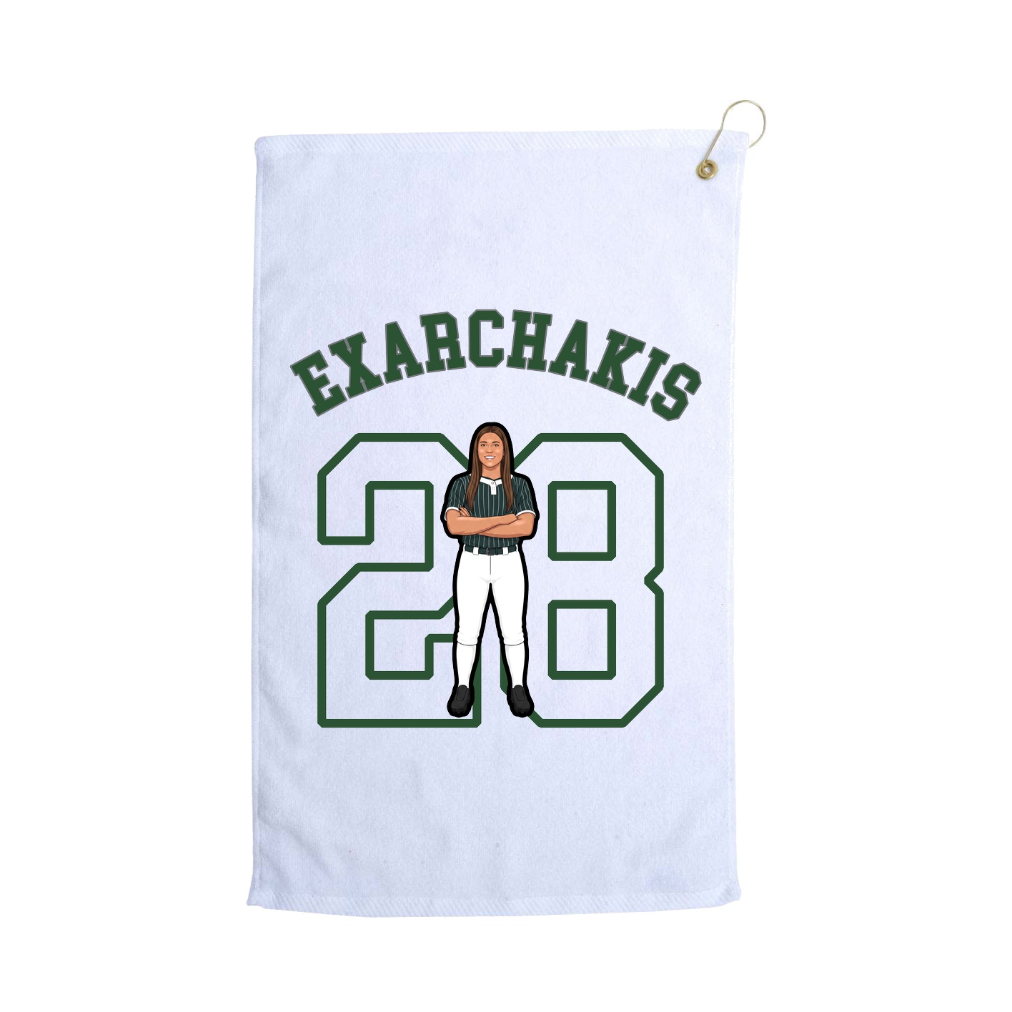 Golf Towel — Shirsey Arch in White