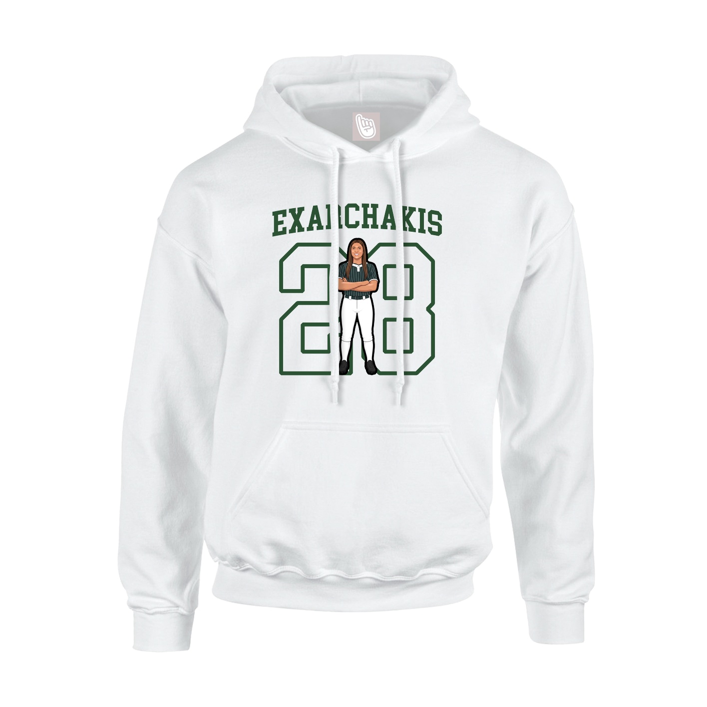 Youth Hoodie — Shirsey in White