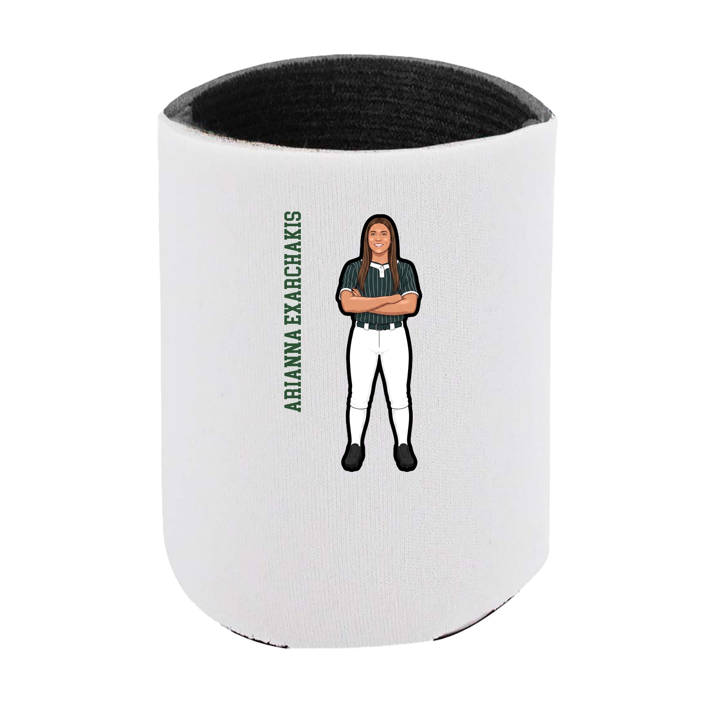 Can Holder — Name Vertical in White