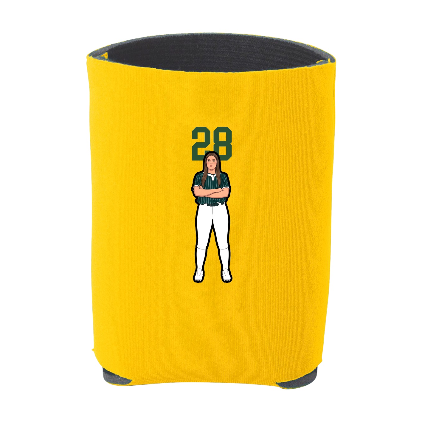 Can Holder — Number Top in Yellow