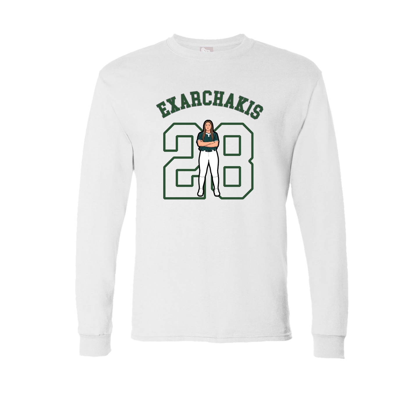 Long Sleeve Tee — Shirsey Arch in White