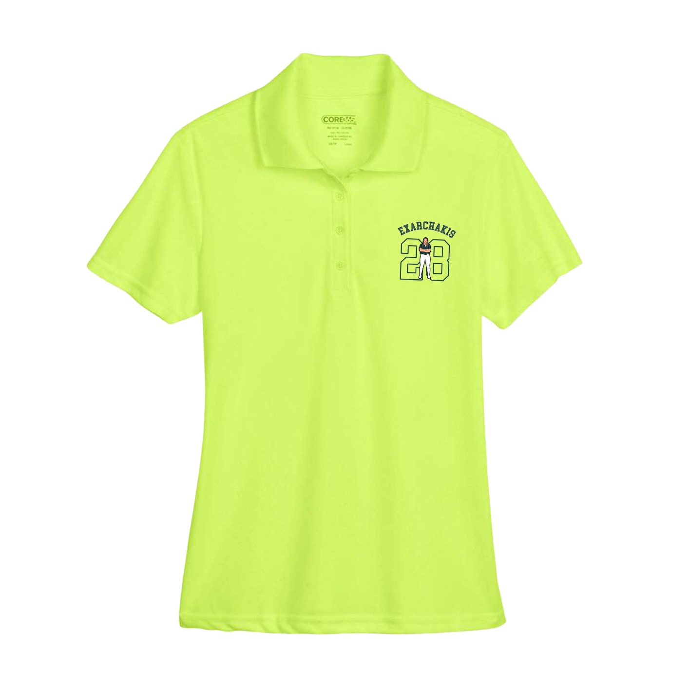 Womens Performance Polo — Shirsey Arch in Yellow
