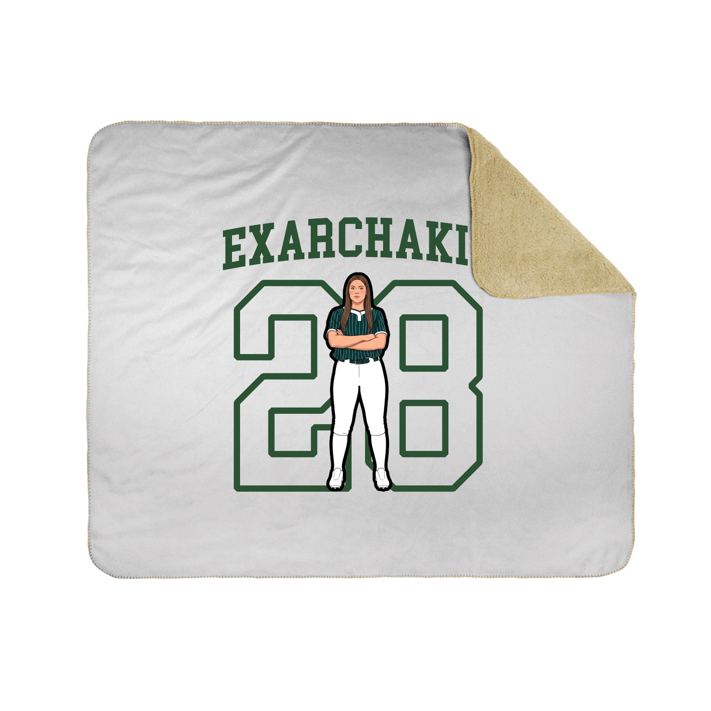 Throw Blanket — Shirsey in White