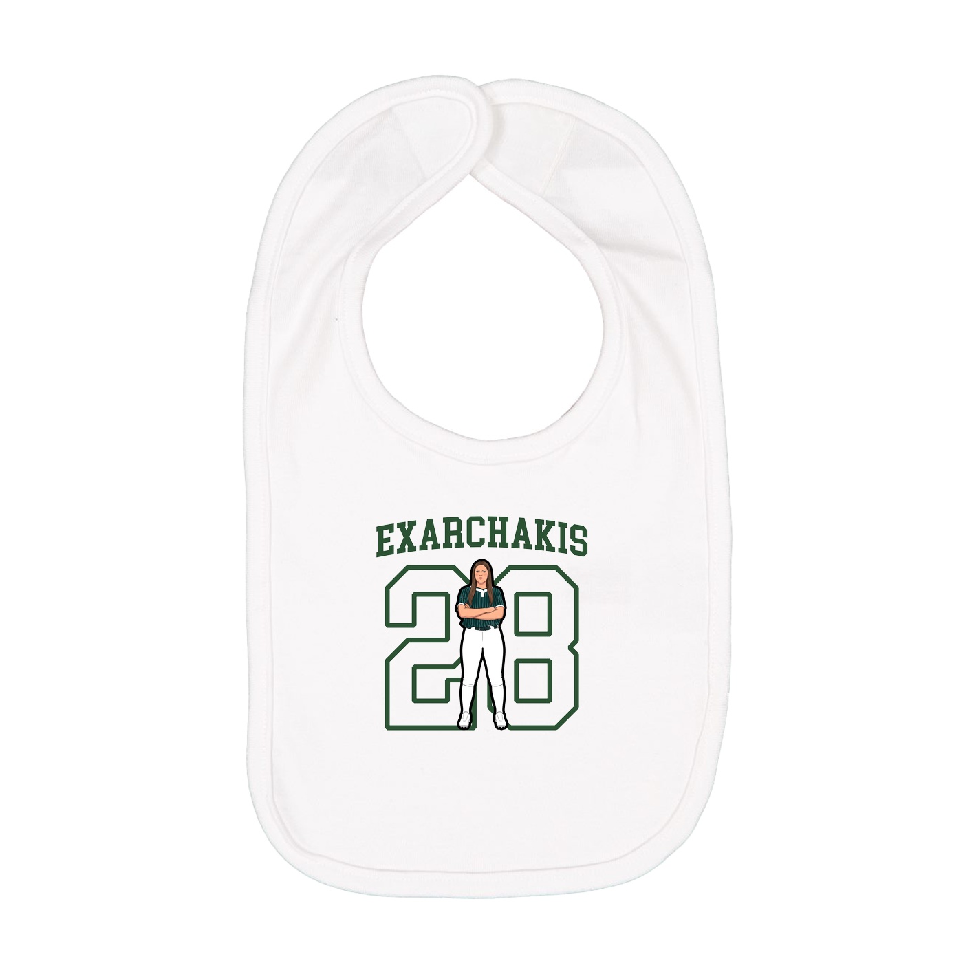 Infant Bib — Shirsey in White