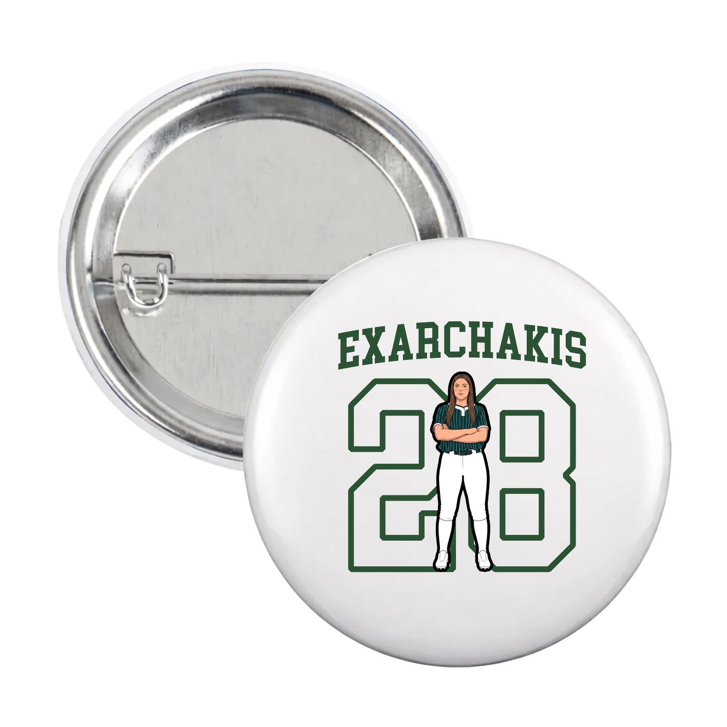 Game Day Button — Shirsey in White
