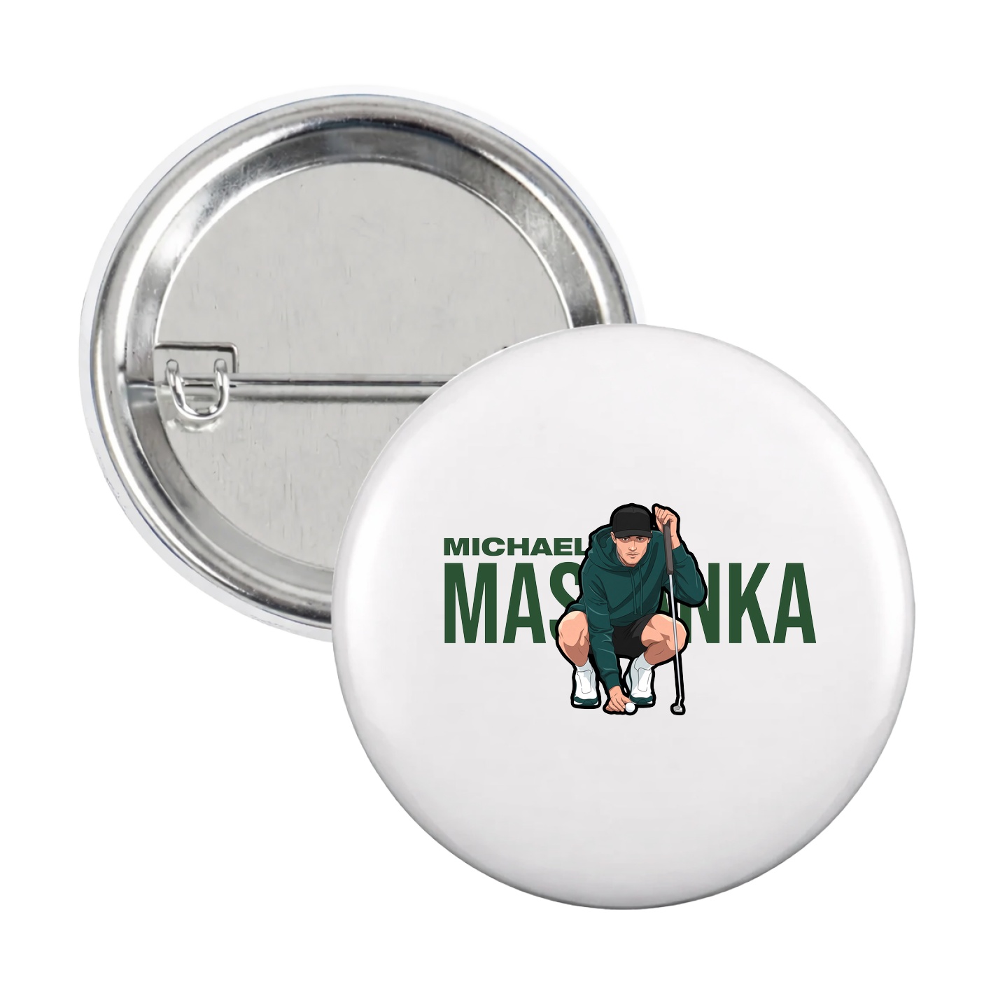 Game Day Button — Player Name in White