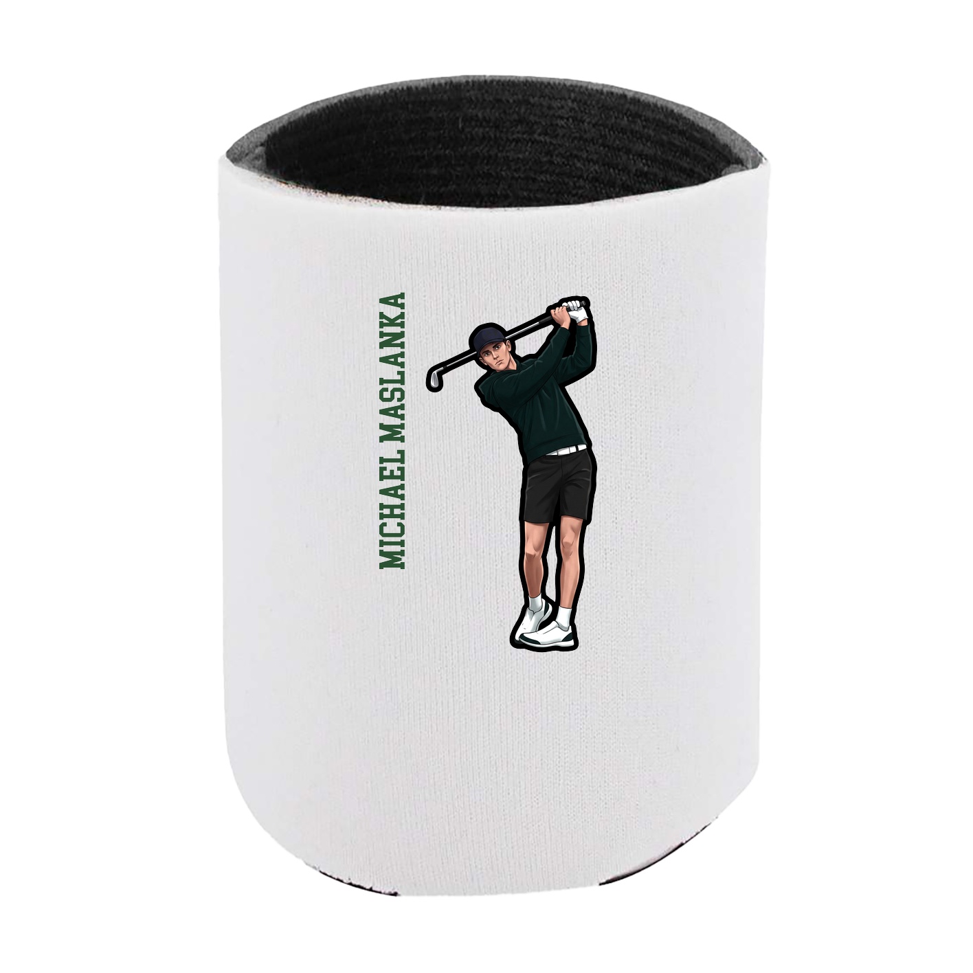 Can Holder — Name Vertical in White