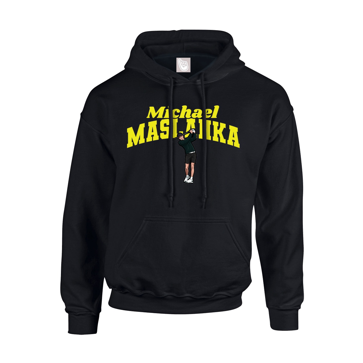 Youth Hoodie — Signature Arch in Black