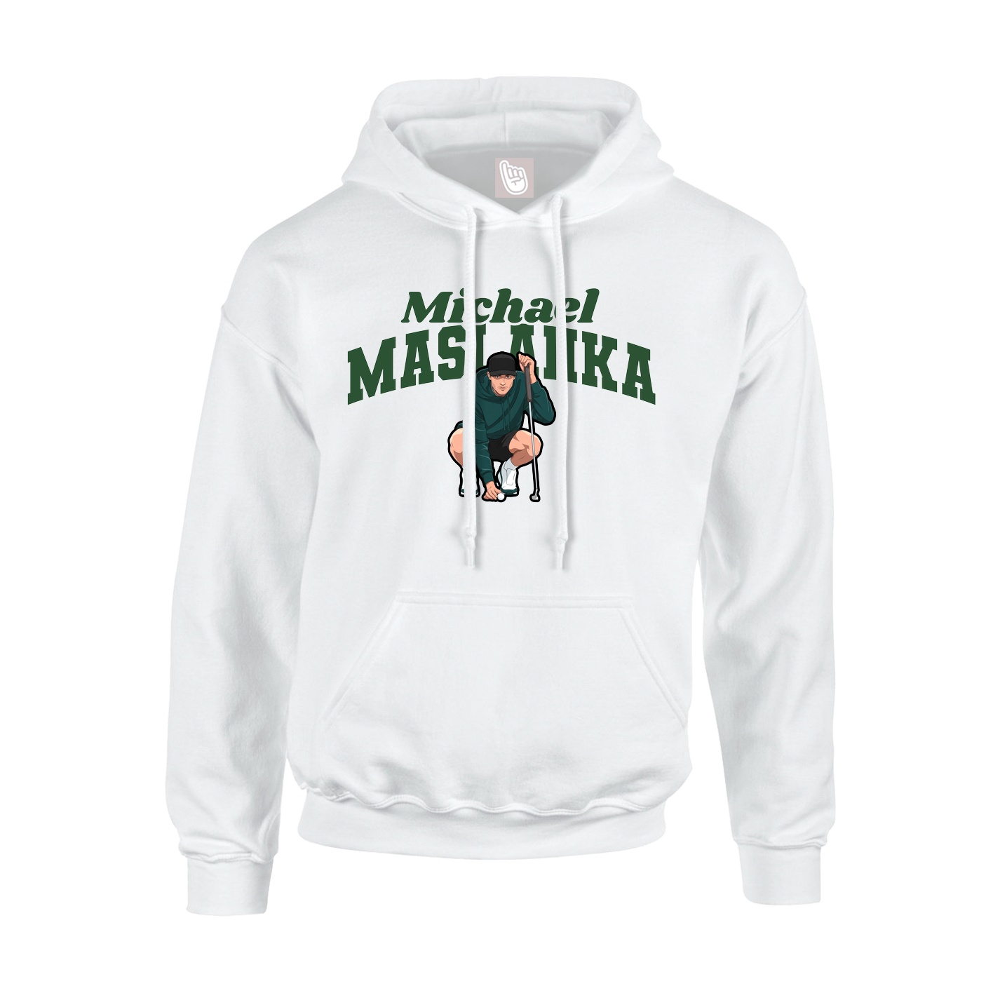 Hoodie — Signature Arch in White