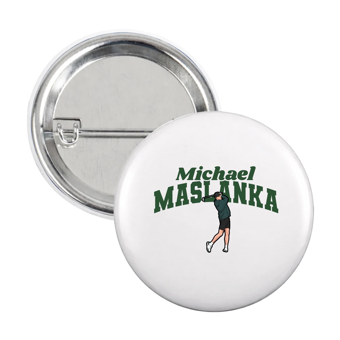 Game Day Button — Signature Arch in White