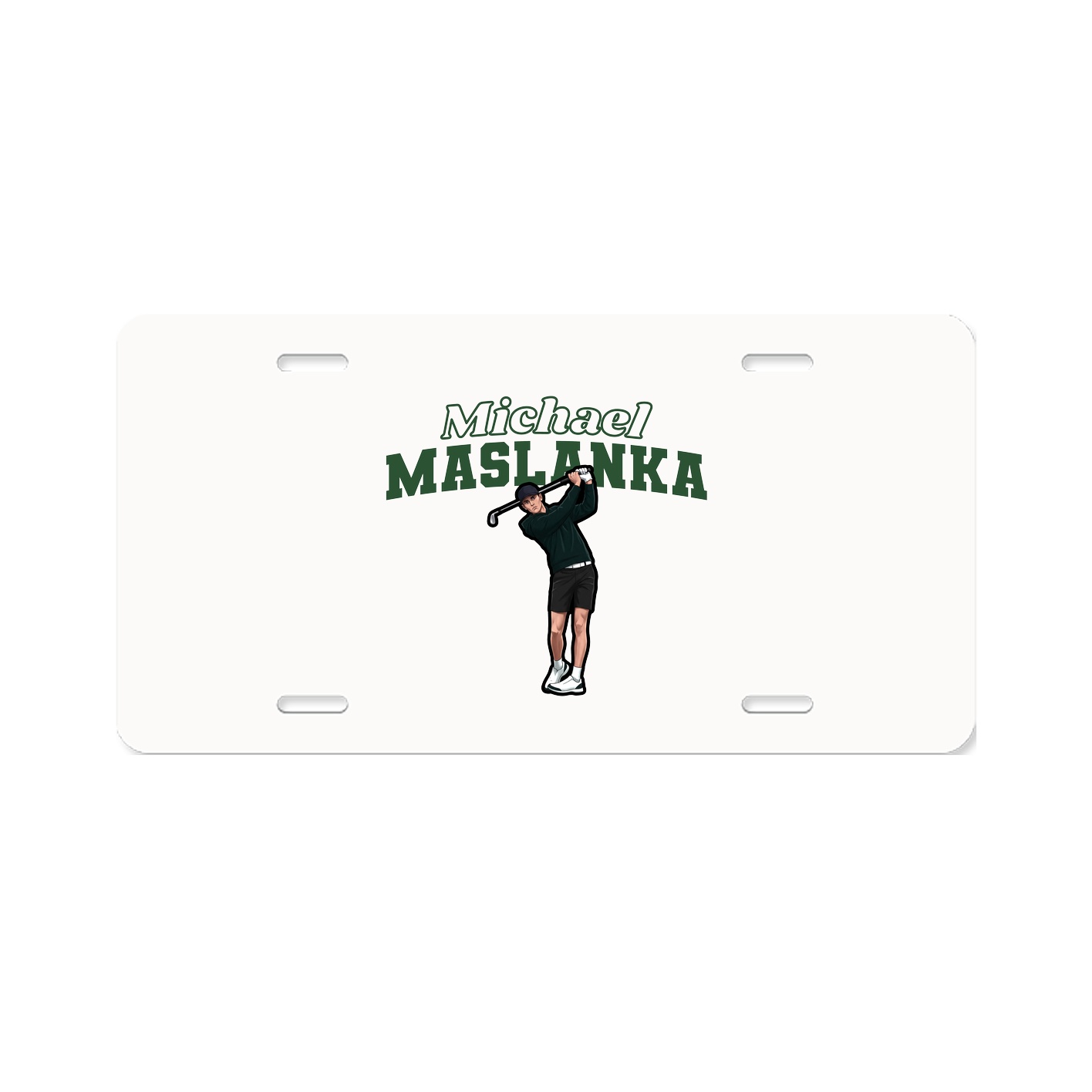 License Plate — Name Arch in Classic