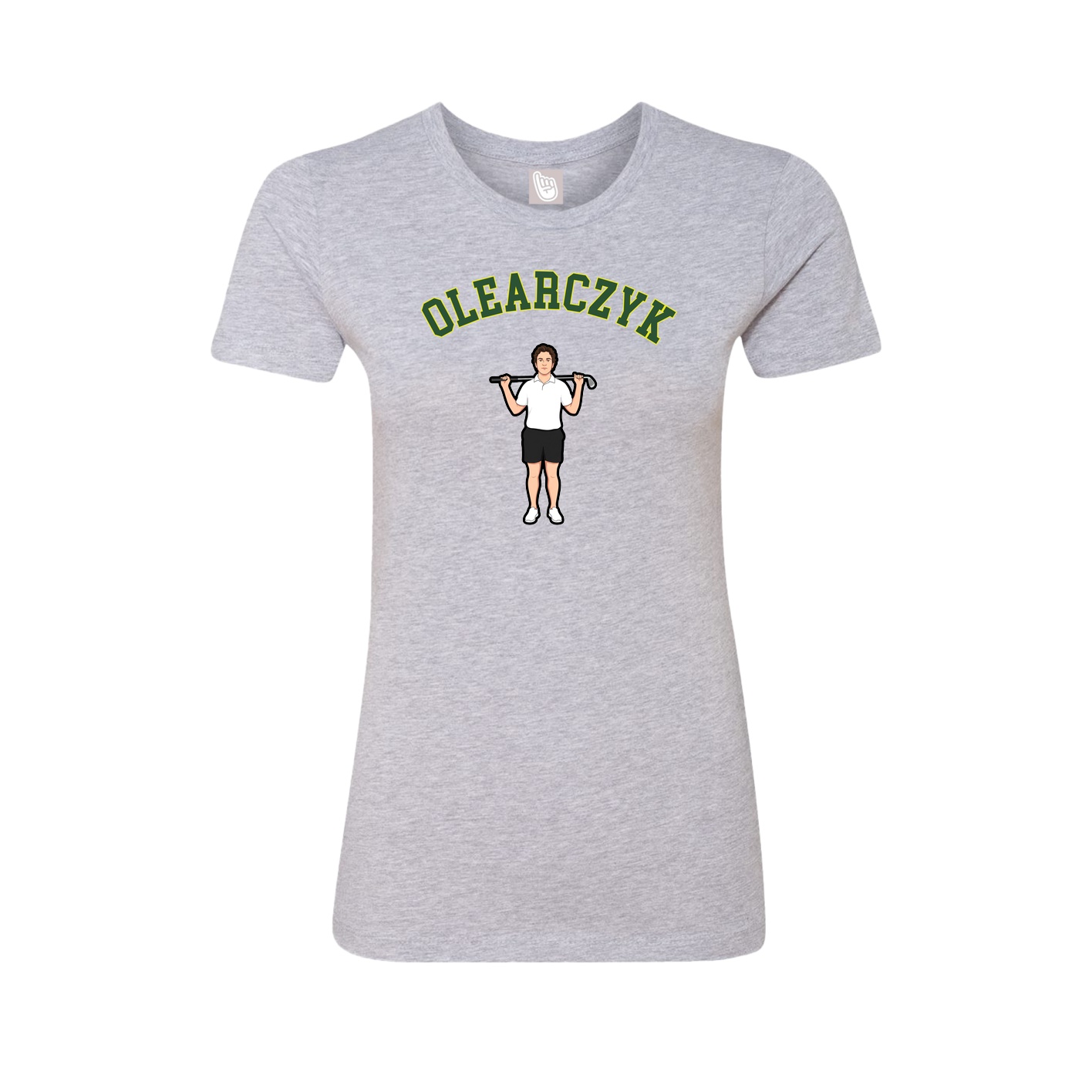 Fitted Women's Tee — Shirsey Arch in Grey