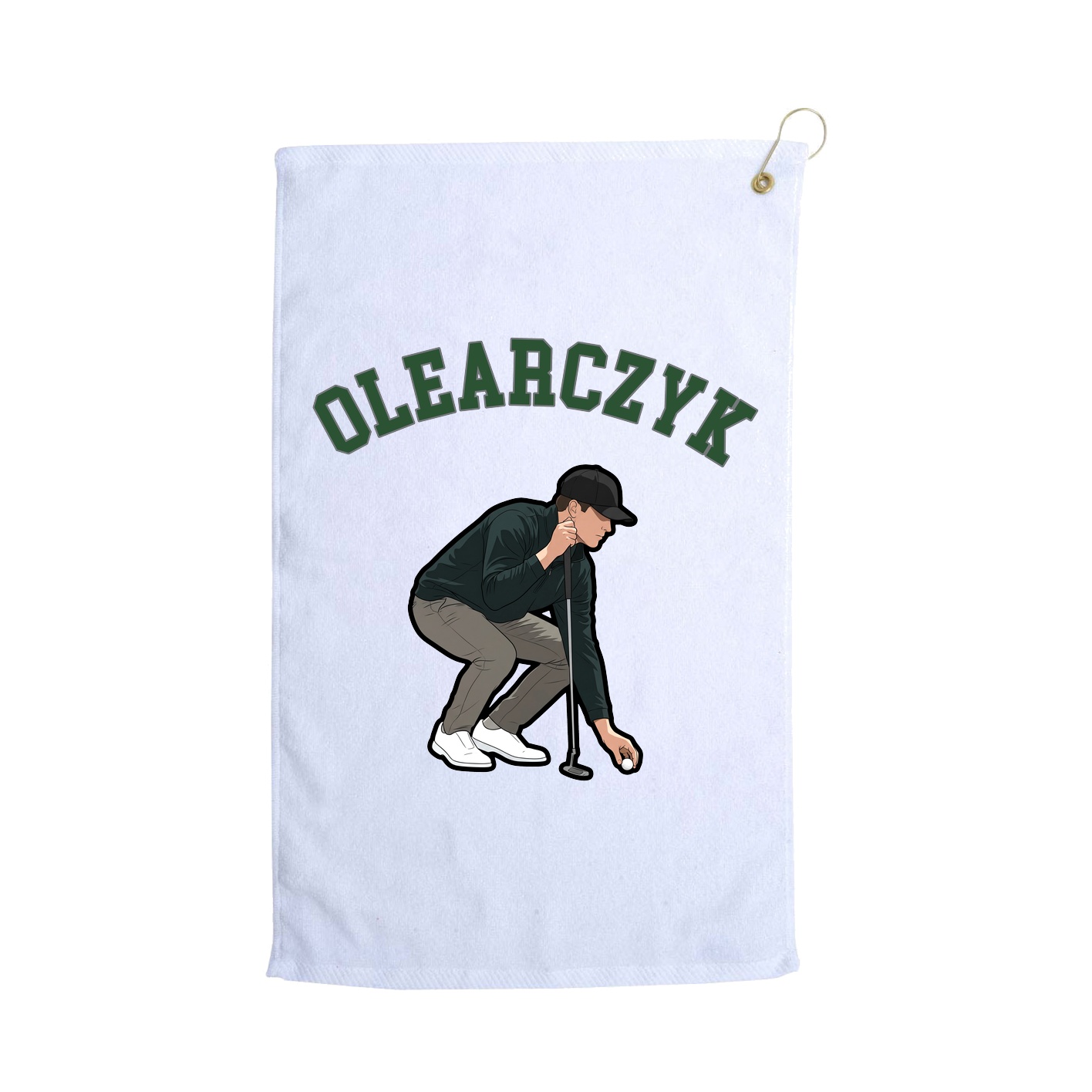 Golf Towel — Shirsey Arch in White