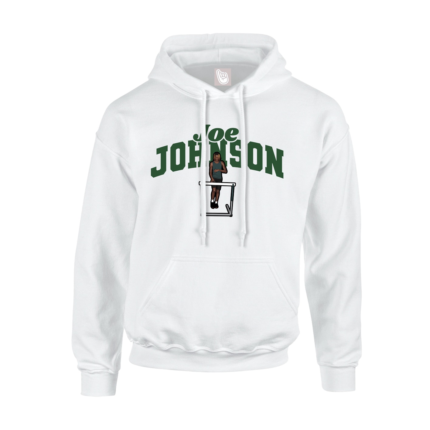 Hoodie — Signature Arch in White