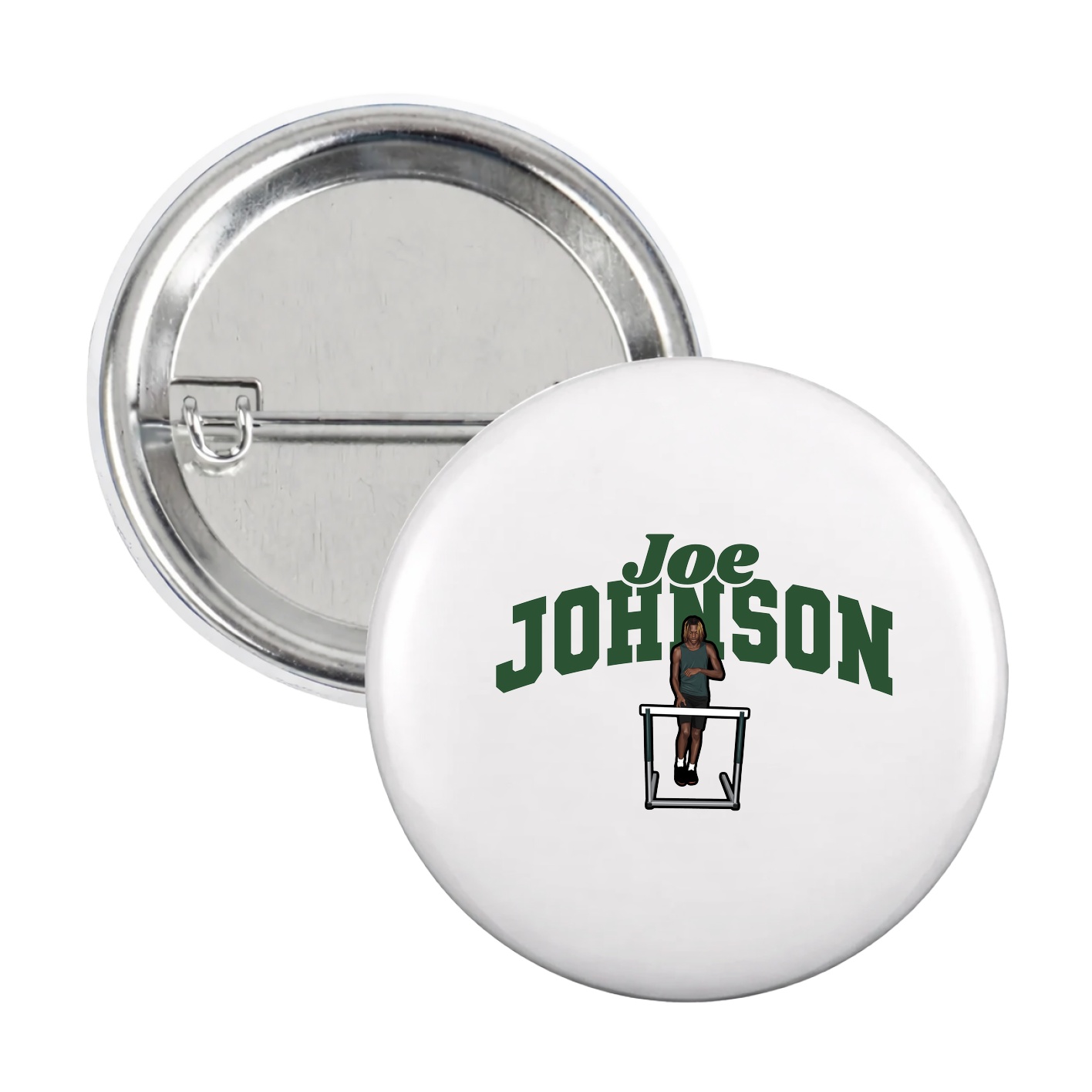 Game Day Button — Signature Arch in White