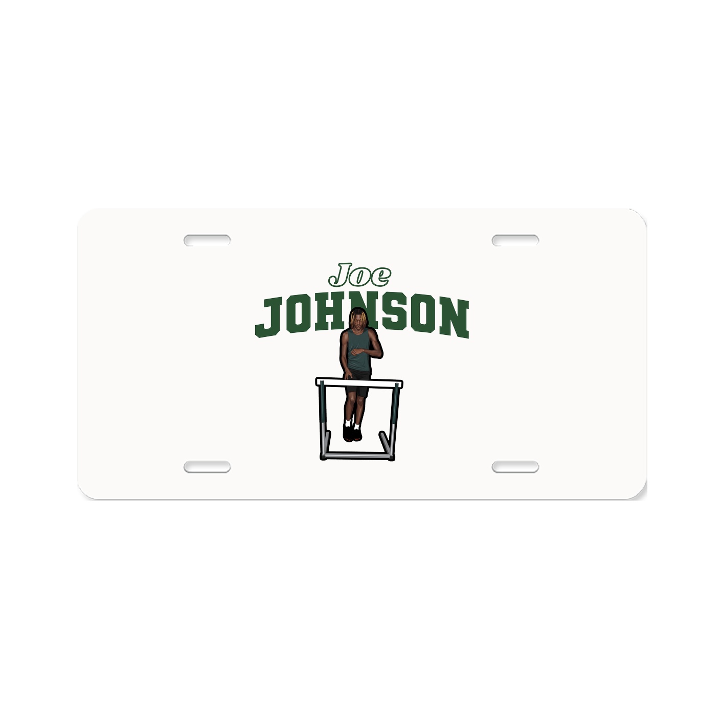 License Plate — Name Arch in Classic
