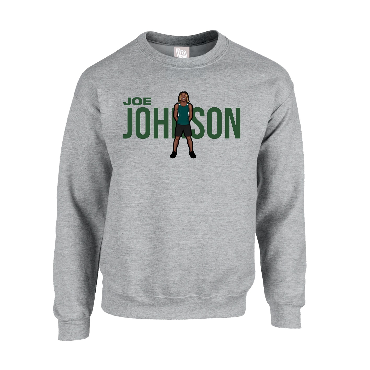 Fleece Crew — Player Name in Grey