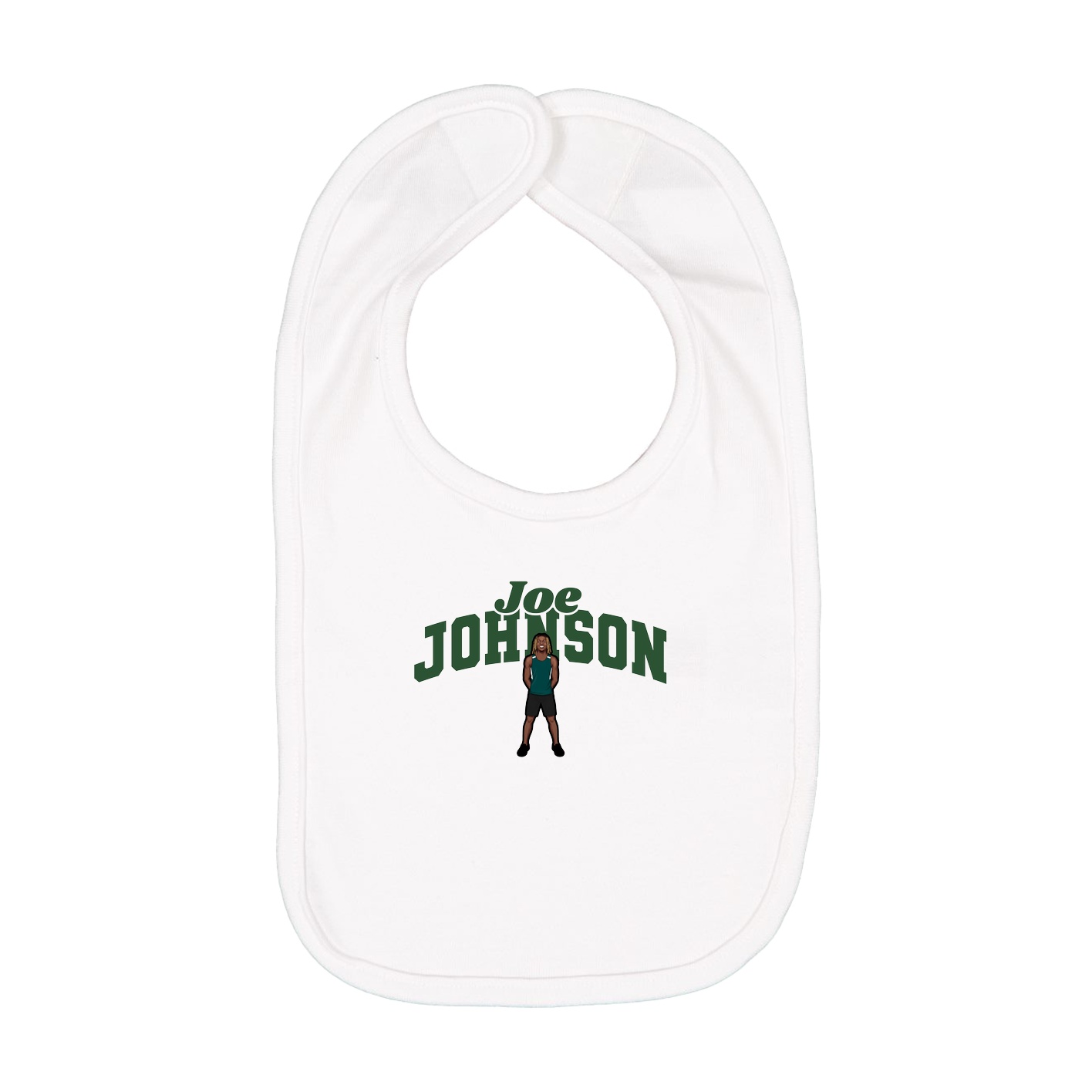 Infant Bib — Signature Arch in White