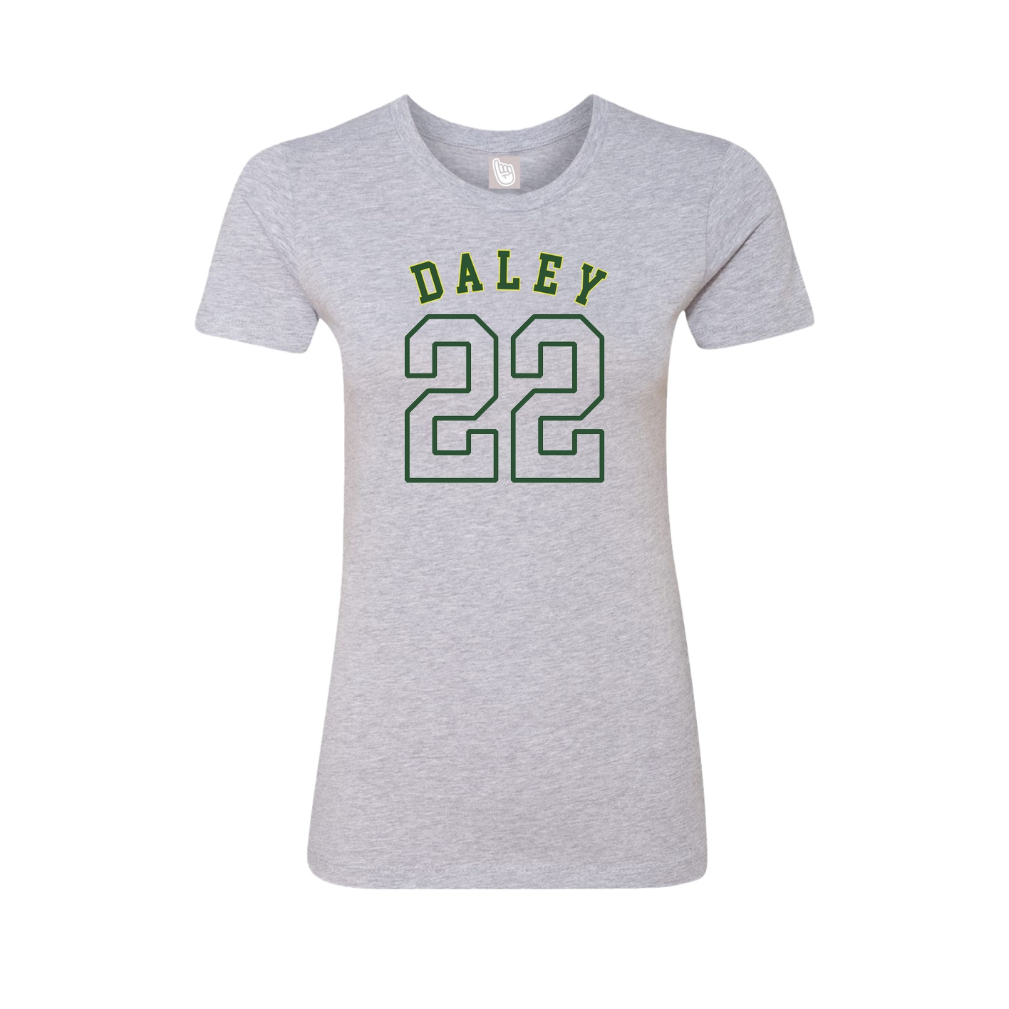 Fitted Women's Tee — Shirsey Arch in Grey
