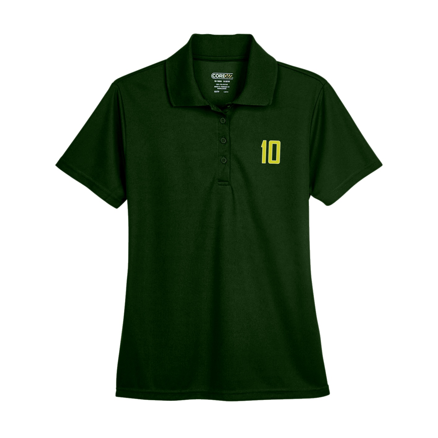 Womens Performance Polo — Front Shirsy in Green